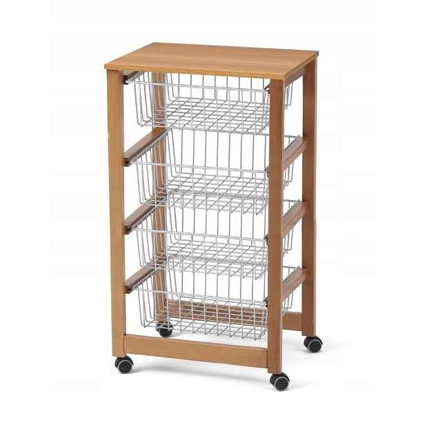Arredamenti Gingerone Kuchyňský vozík 83 x 46 cm, hnědý