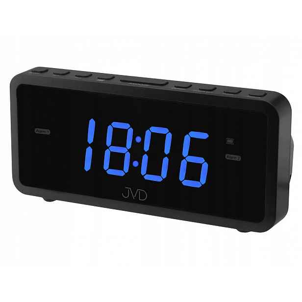 Modrý Čitelný Budík S Led Alarmy Vibrace Číslice 3 CM Jvd SB701.2