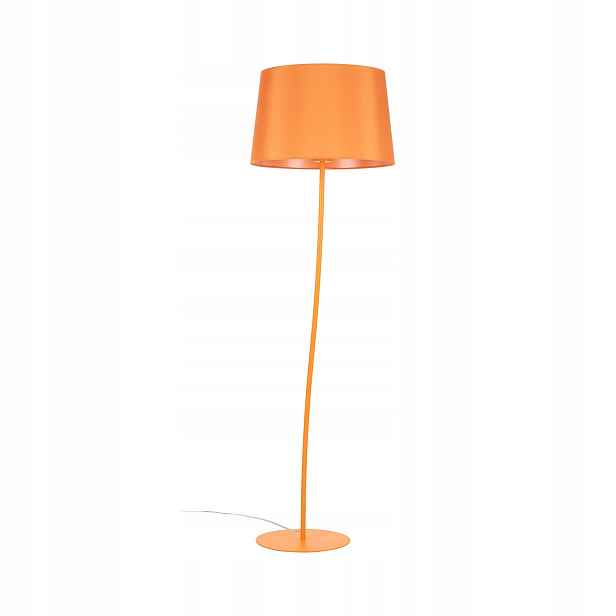 Podlahová lampa Nicola Oranžová Abažur 1xE27 150 cm Obývací pokoj Ložnice Dům