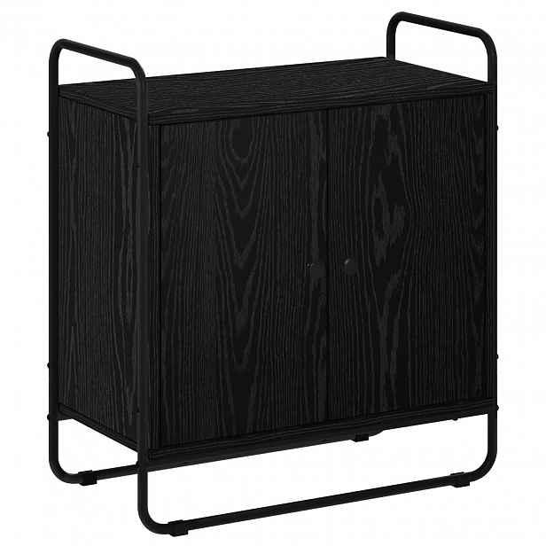 vidaXL Příborník Černý dub 68 x 35 x 75 cm Kompozitní dřevo
