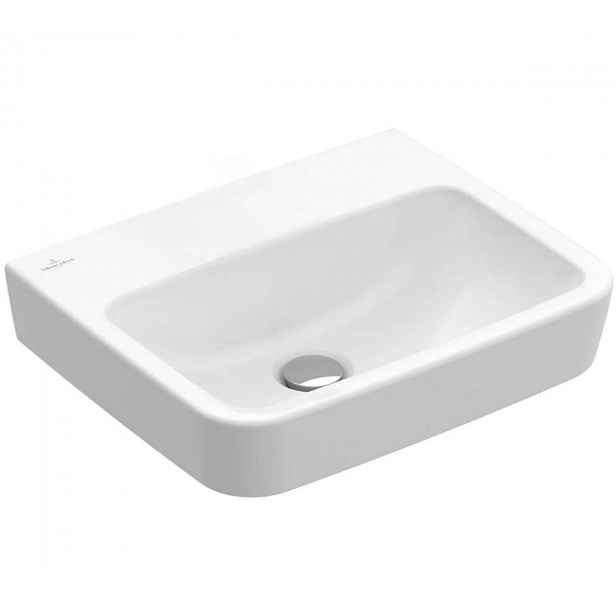 Villeroy & Boch O.novo - Umývátko na desku, 45x37 cm, bez přepadu, bez otvoru pro baterii, alpská bílá 43444F01