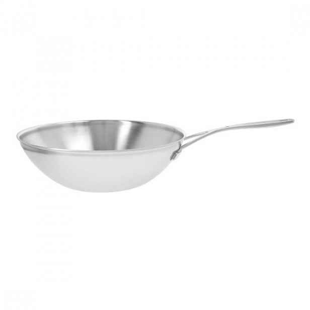 Wok pánev, nerezová ocel, 5vrstvá, 30 cm/3 l, "Industry" - Demeyere