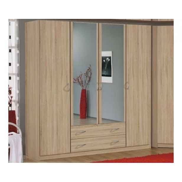 Šatní skříň Case, 181 cm, dub sonoma