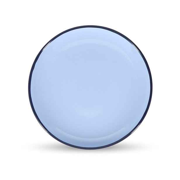 Modrý dezertní  talíř z kameniny ø 18 cm Duo – ONA