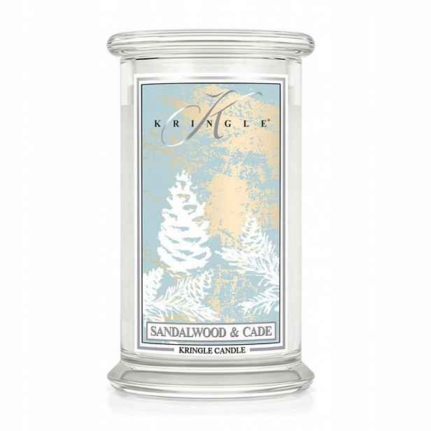 Sandalwood & Cade – Kringle Candle – velká svíčka se dvěma knoty (624 g)