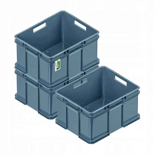 Úložné boxy Bruno XXL 54L nordic blue sada 3 ks