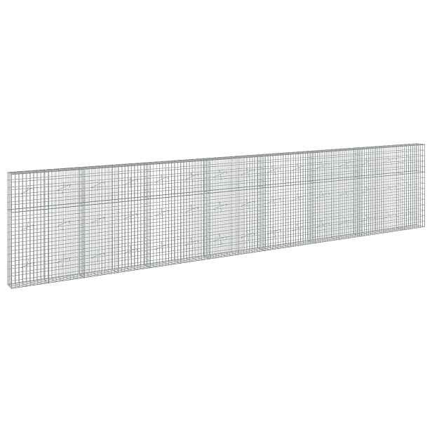 vidaXL Gabion s drátem 3,5 mm a síťkou 5x10 cm 750x20x150 cm