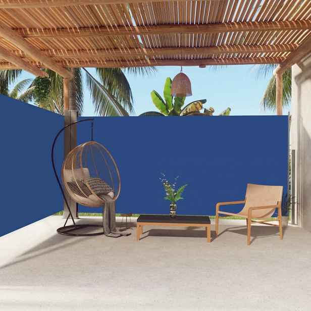 Zatahovací boční markýza 180x600 cm Dekorhome Modrá
