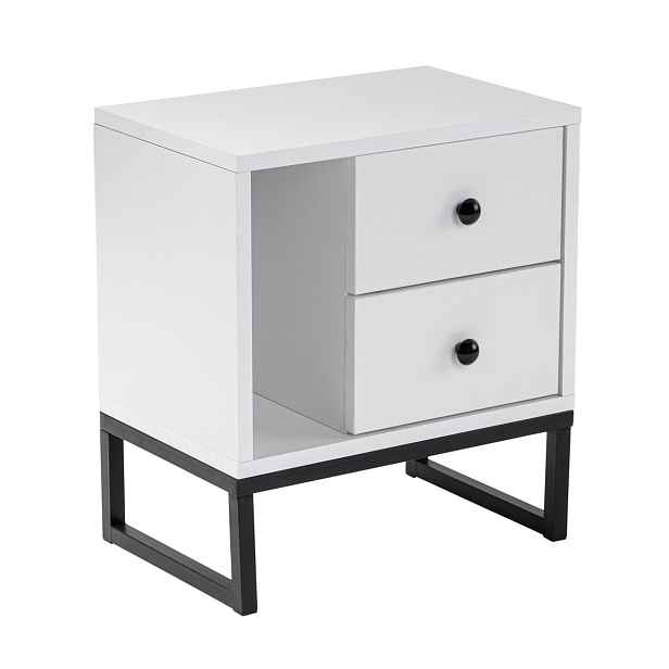 Noční stolek Glimmer White