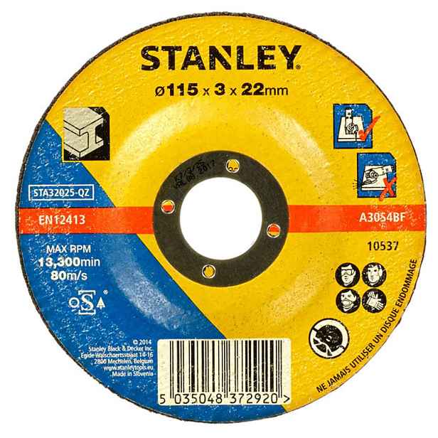 Stanley - Řezný kotouč na kov 115x22 mm STA32025-QZ