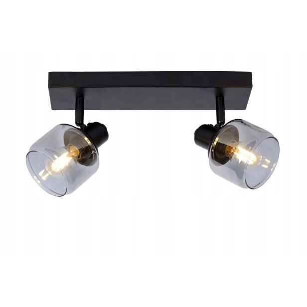 Stropní svítidlo reflektor dvojitá černá Bjorn 2xE14 40W Lucide