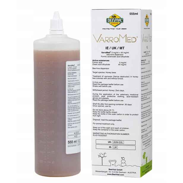 Varromed lék na účinné hubení varroázy Otc láhev 555 ml