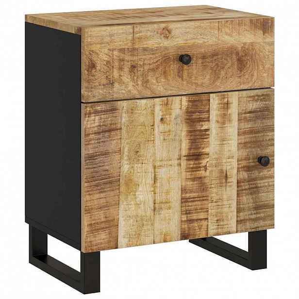 vidaXL Noční stolek 50x33x60 cm masivní mangovník a kompozitní dřevo