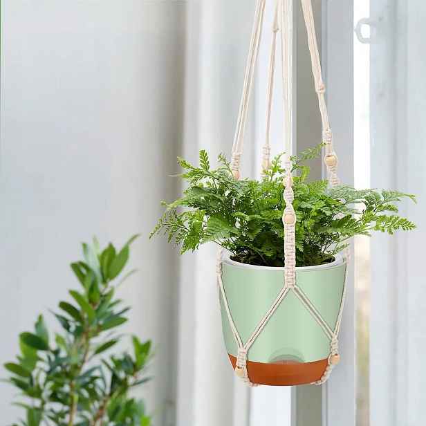 Závěsné Samozavlažovací Květináče na rostliny, květiny, 18 cm, sada 2 kusů