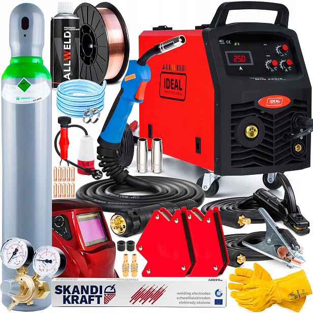 Poloautomatický Svařovací Stroj Ideal Tecno Mig 250/2 Pro Igbt Mma 230V 400V 250A