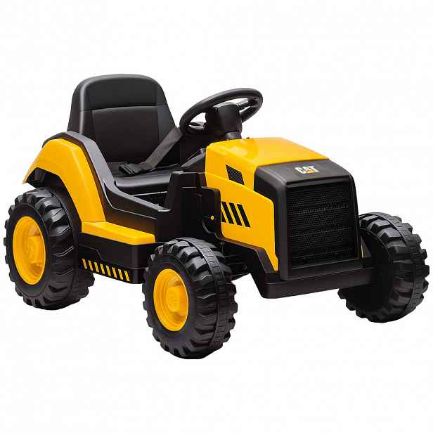 AIYAPLAY ELEKTRICKÝ traktor s oficiální licencí CAT 12 V traktor s hudbou