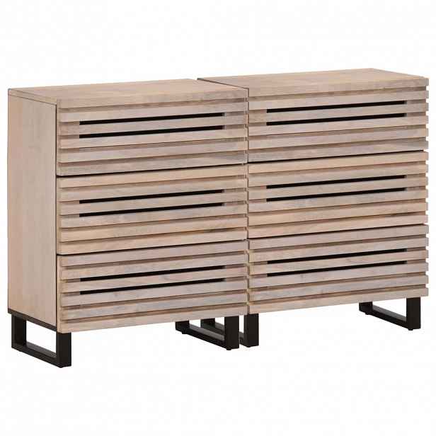 vidaXL Příborníky 2 ks 60 x 34 x 75 cm masivní mangovníkové dřevo