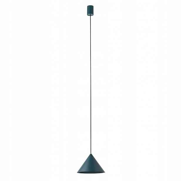 Zelená závěsná lampa Zenith S je moderní nad jídelní stůl Nowodvorski