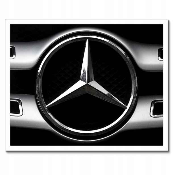 Plakáty v rámu 50x40 Mercedes Černobílé
