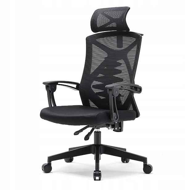 Ergonomické otočné kancelářské křeslo Angel Spino, černá barva