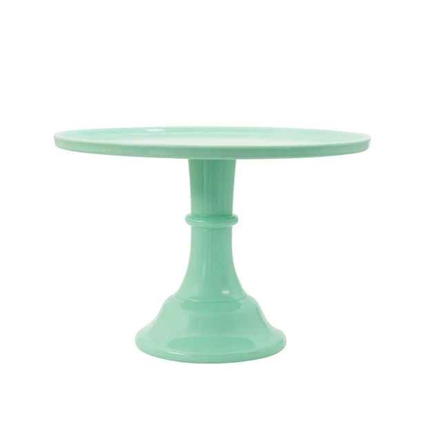 Patrový Podnos Na Zákusky Dort A Little Lovely Co Mint mátová kulatá 30 cm