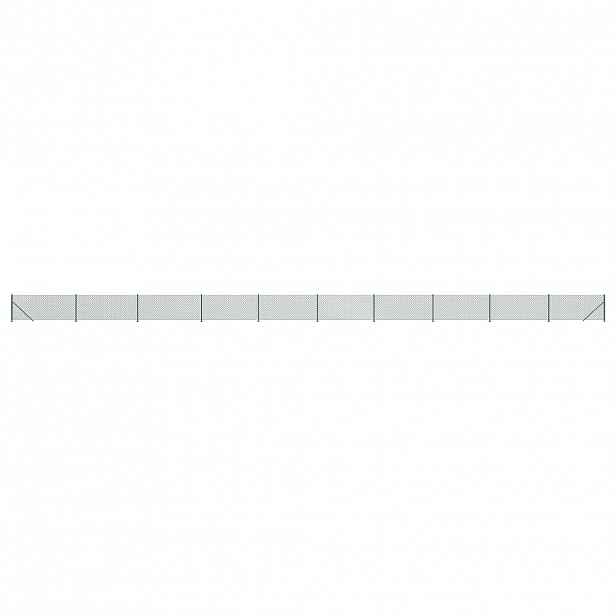 vidaXL Drátěné pletivo s přírubami zelené 1 x 25 m