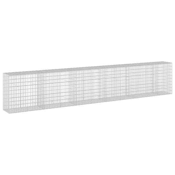 vidaXL Gabion s drátem 3,5 mm a síťkou 5x10 cm 550x50x100 cm