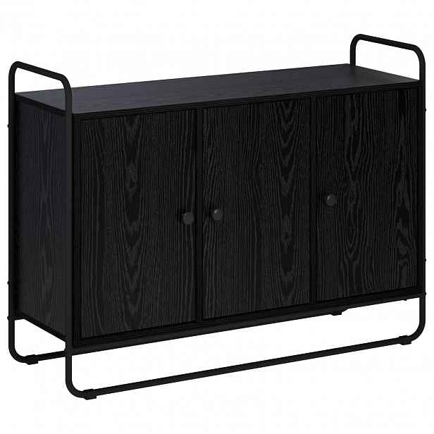vidaXL Příborník Černý dub 102 x 35 x 75 cm Kompozitní dřevo