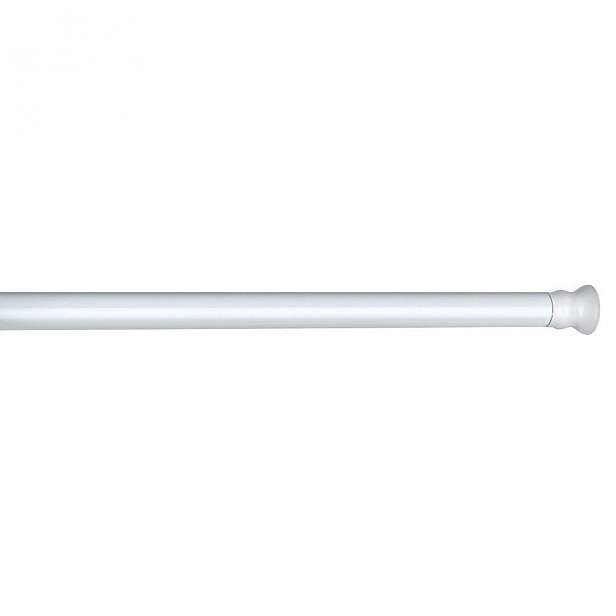 Bílá teleskopická tyč na sprchový závěs Wenko Shower Curtain Rod