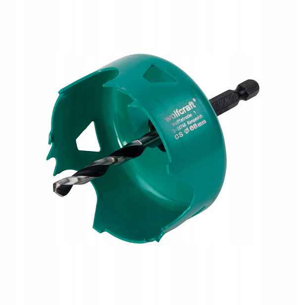 Korunkový Vrták pro desky Gk 105 mm Wolfcraft s úchytem
