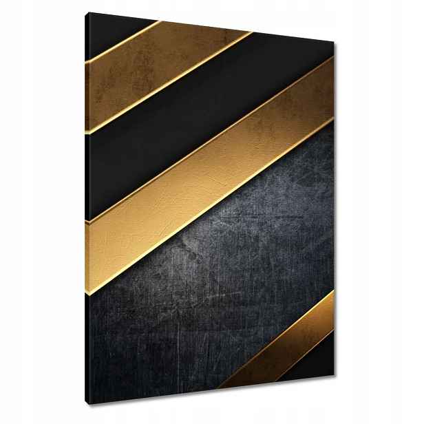 Obrazy 60x80 Zlaté pruhy
