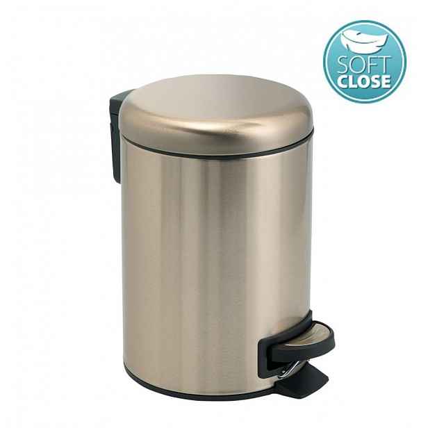 Sapho Gedy Koupelnové doplňky - Odpadkový koš 5 l, Soft Close, matná zlatá 330987