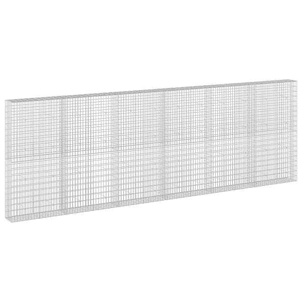 vidaXL Gabion s drátem 3,5 mm a síťkou 5x10 cm 600x30x200 cm