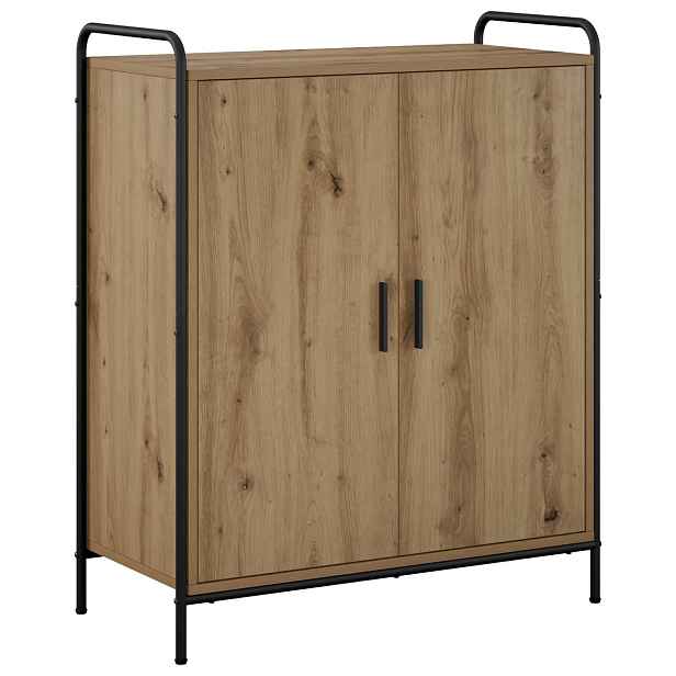 vidaXL Skříň na obuv 76 x 36,5 x 93 cm Kompozitní dřevo Dub artisan