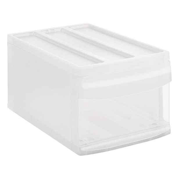 M - Zásuvka, úložný box vysunovací, transparentní Rotho SYSTEMIX (A4)