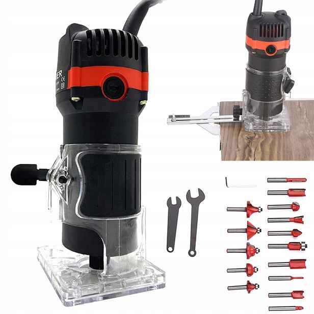 Multifunkční Elektrický Router 800 W Pro Sekání, Ořezávání Dřeva