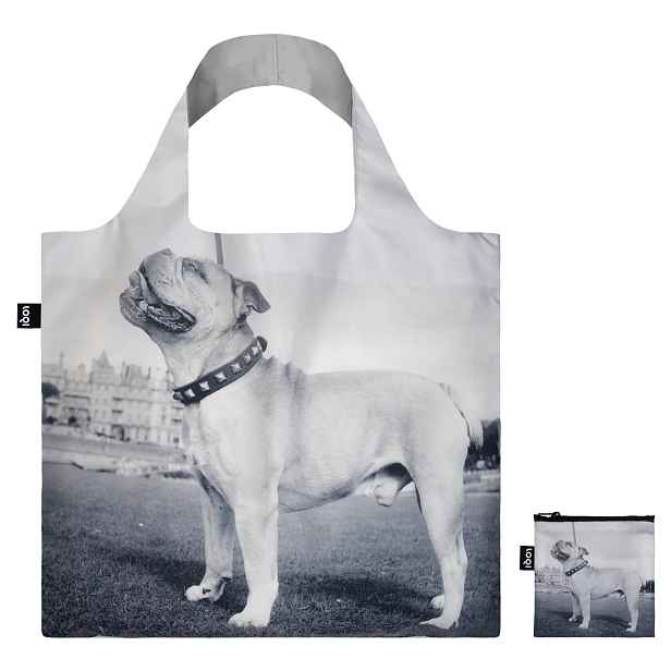 Skládací nákupní taška LOQI EILEEN AGAR Dandy the Bulldog