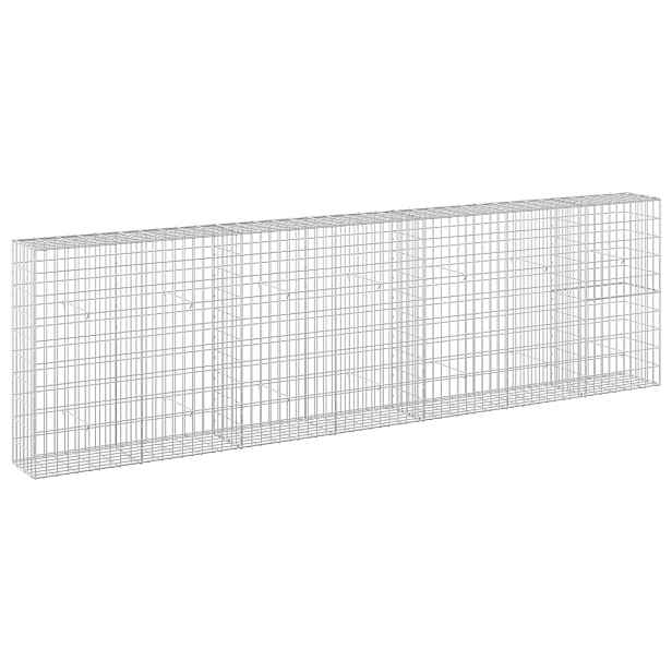 vidaXL Gabion s drátem 3,5 mm a síťkou 5x10 cm 350x30x100 cm