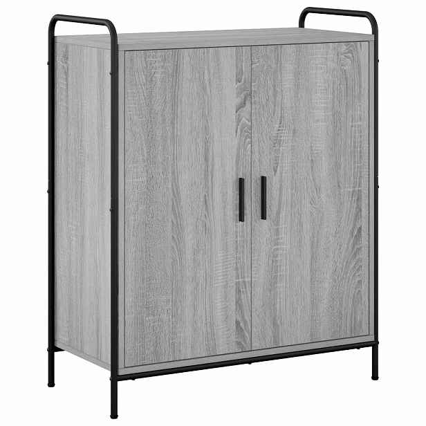 vidaXL Skříň na obuv 76 x 36,5 x 93 cm Kompozitní dřevo Šedý Sonoma