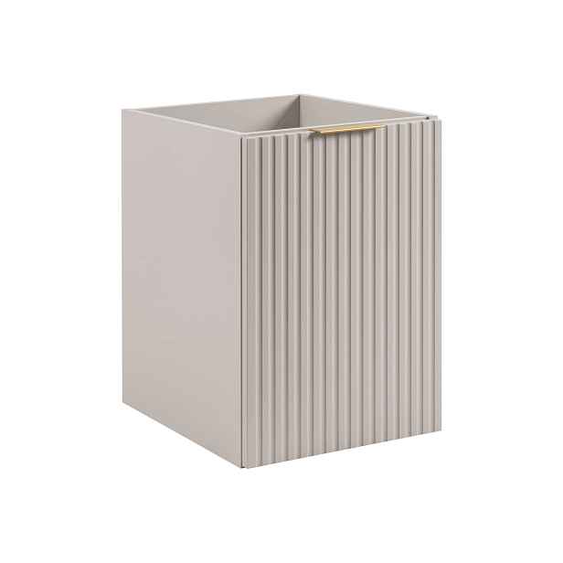 Elvisia Skříňka do koupelny FLOW Cashmere 40 1D s košem | 40 cm