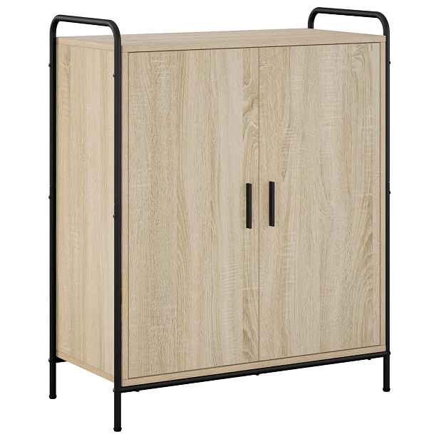 vidaXL Skříň na obuv 76 x 36,5 x 93 cm Kompozitní dřevo Dub sonoma