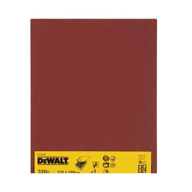 DeWALT - Brusný papír, voděodolný, P320, 230x280 mm DT3246