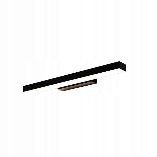 Led koupelnové nástěnné svítidlo 42 cm černé Aqua Light Prestige