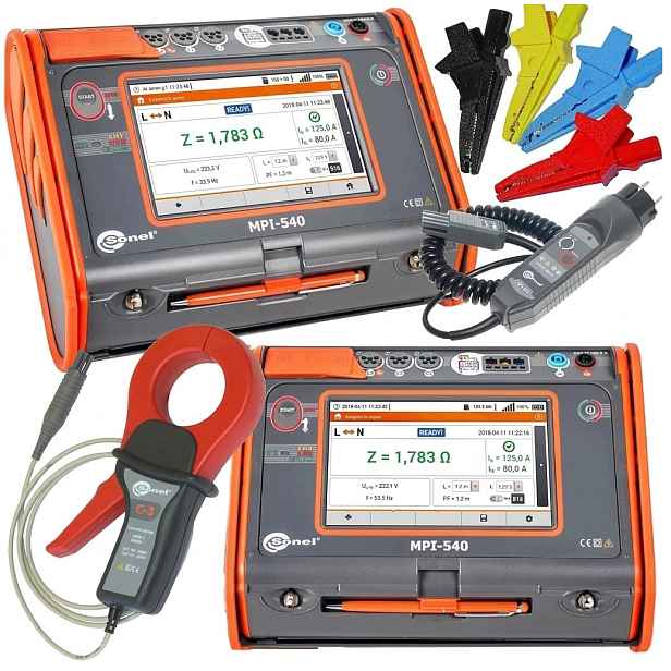 Sonel Měřič parametrů elektrických instalací MPI-540 Měřicí kleště C3