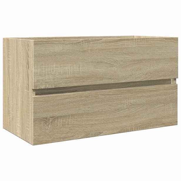 vidaXL Skříňka pod umyvadlo dub sonoma 80 x 38,5 x 45 cm dřevotříska