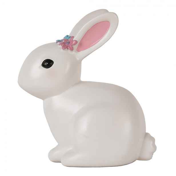 Dětská stolní LED lampička bílý králíček Rabbi - 21*13*22 cm Clayre & Eef