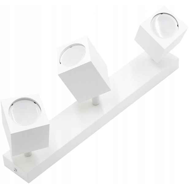 Quantus III Stropní svítidlo bílé 3xGU10 40W IdeaLED