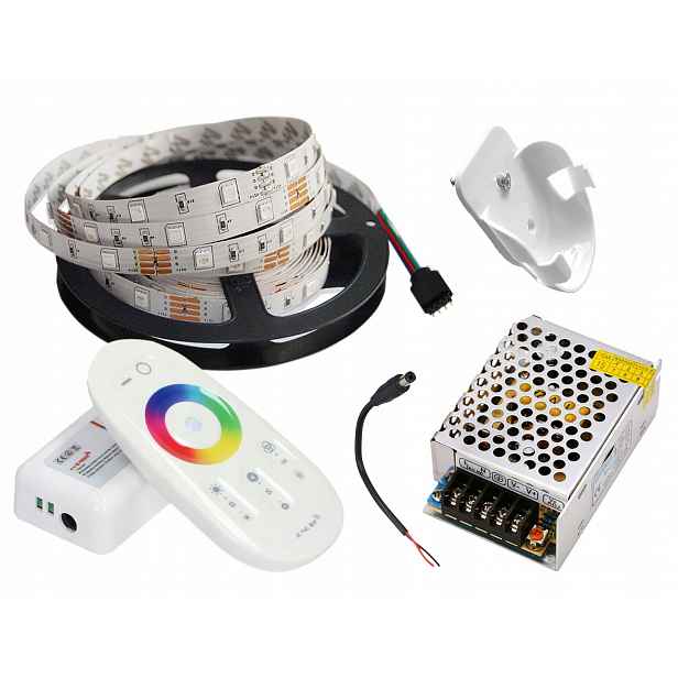 Set 5 m Led pásek 5050 Rgb Bílý P. Dotykový
