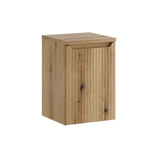 Comad Závěsná skříňka pod umyvadlo Nova s deskou a košem na prádlo 40 cm dub coast evoke