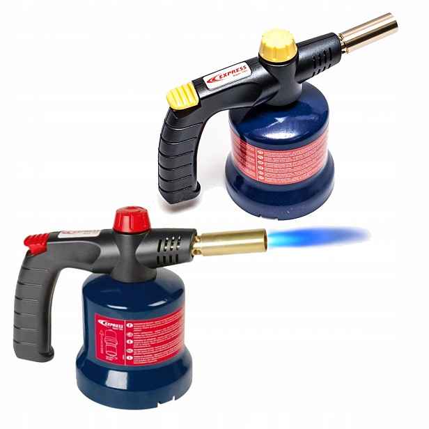 Plynová pájecí lampa 1850°C na náboje 190g Express Model 8800 Piezo